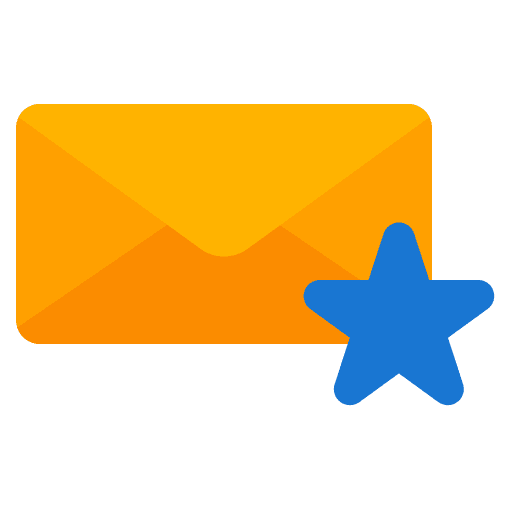 Favourite communications mail message icon Favourite communications mail message icon