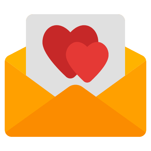 Love letter love and romance email valentines day icon Love letter love and romance email valentines day icon