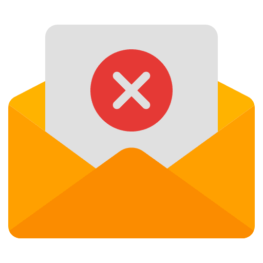 Delete message letter communications icon Delete message letter communications icon
