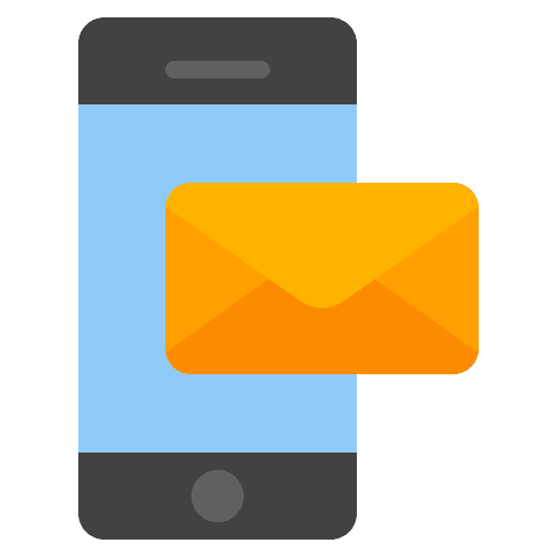 Phone message mail mobile phone send icon Phone message mail mobile phone send icon