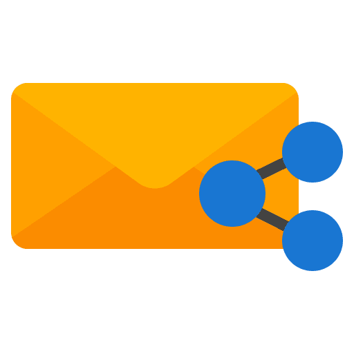 Share message email interface icon Share message email interface icon