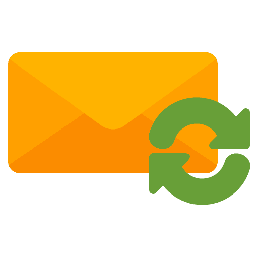 Synchronize synchronization message communications icon Synchronize synchronization message communications icon