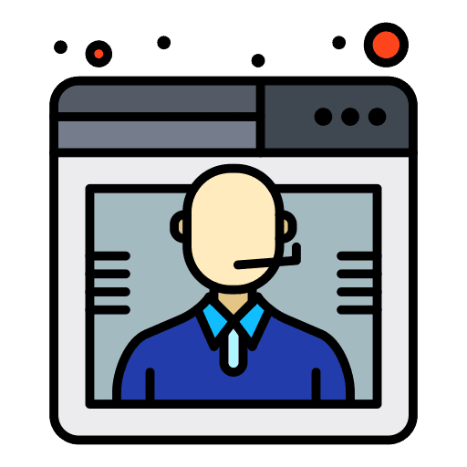 Call center agent online call center agent man icon Call center agent online call center agent man icon