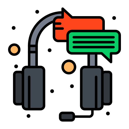Costumer service headphone costumer service communications icon Costumer service headphone costumer service communications icon