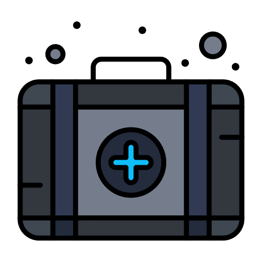 First aid kit doctor hospital medical icon First aid kit doctor hospital medical icon