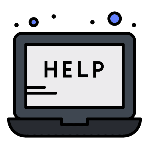 Help monitor support communications icon Help monitor support communications icon