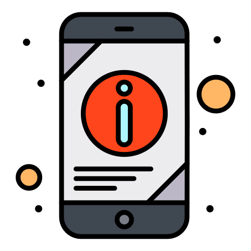 Information smartphone interface cellphone icon