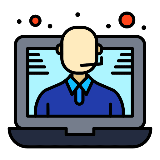 Call center communications call center headset icon Call center communications call center headset icon