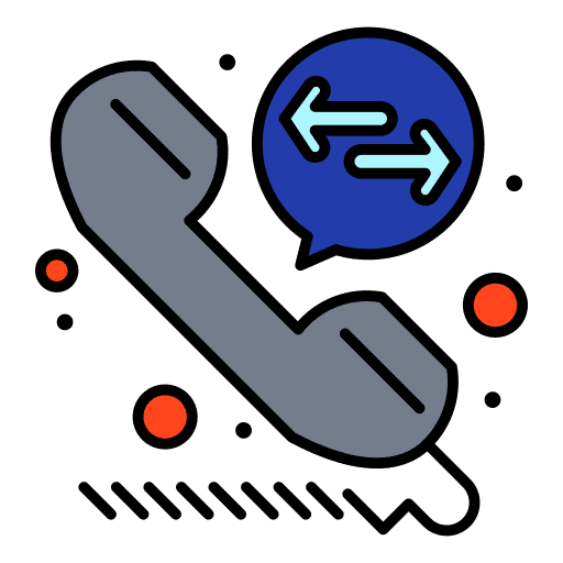 Call forwarding phone receiver call diversion telephone call icon Call forwarding phone receiver call diversion telephone call icon
