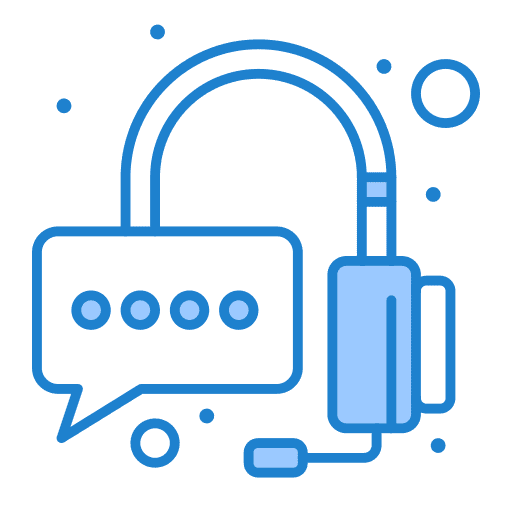 Operating speech bubble call call center agent icon