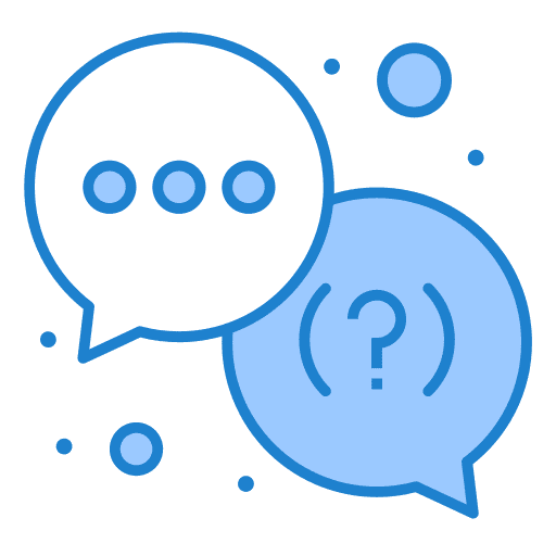 Question support question chat icon