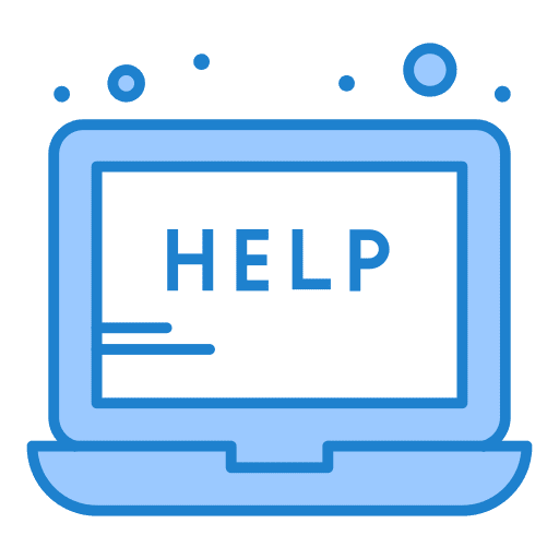 Help answers help laptop icon Help answers help laptop icon