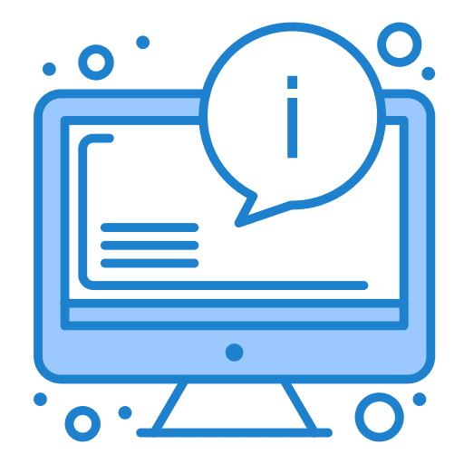 Info info monitor screen icon Info info monitor screen icon