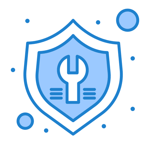 Repair settings security cogwheel icon Repair settings security cogwheel icon