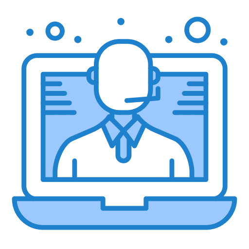 Call center people online communications icon Call center people online communications icon