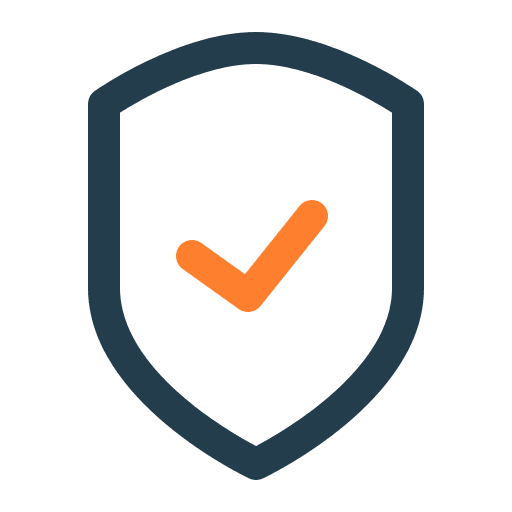 Shield badge protected online shop encrypted icon