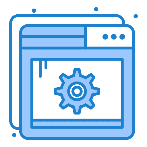 Web maintenance website webpage setting icon Web maintenance website webpage setting icon