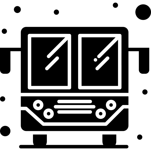 Bus automobile vehicle electric bus icon