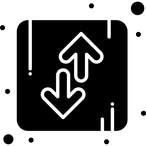 Arrow down arrows orientation icon Arrow down arrows orientation icon
