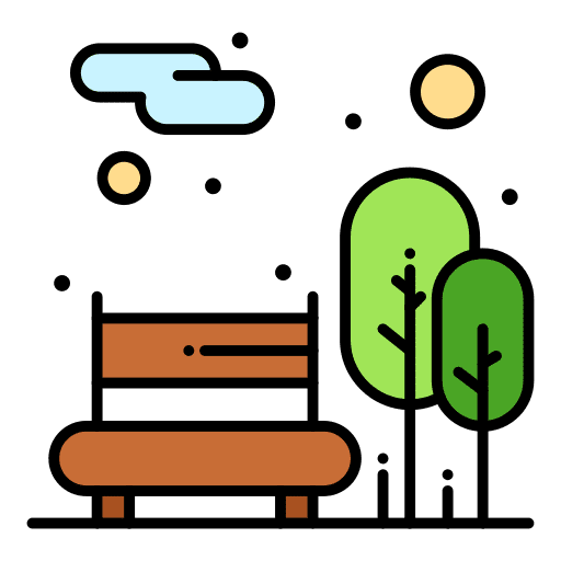 Park park trees relax icon