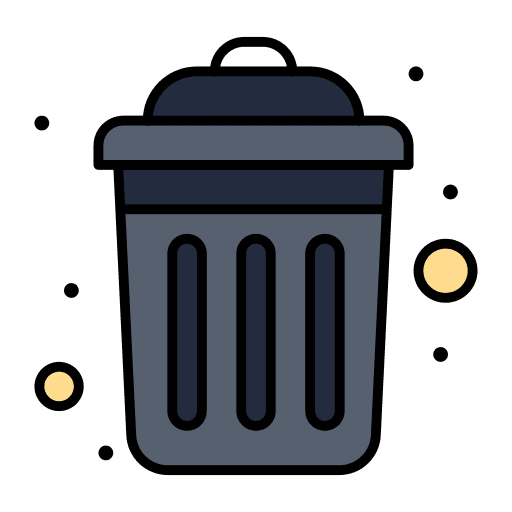 Dustbin recycle delete remove icon