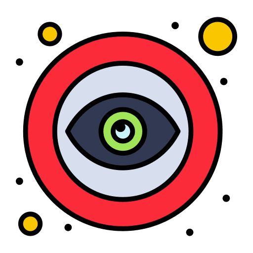 Eye open interface and web opened icon Eye open interface and web opened icon