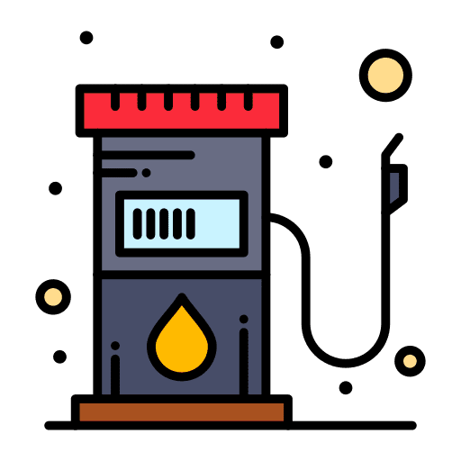 Fuel pump ecology and environment signaling fuel station icon Fuel pump ecology and environment signaling fuel station icon