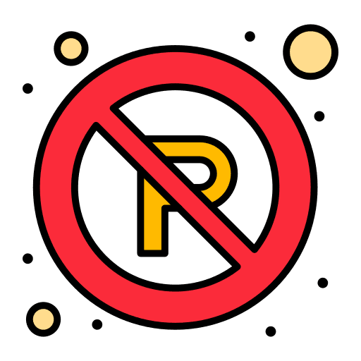No parking not allowed traffic sign transportation icon No parking not allowed traffic sign transportation icon