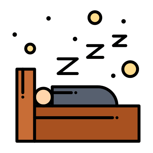 Sleeping night signaling sleep icon Sleeping night signaling sleep icon