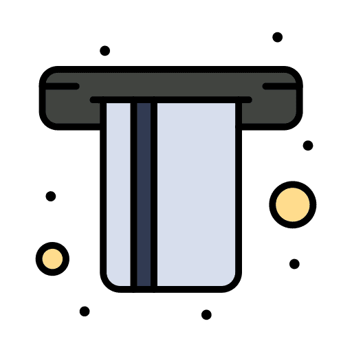 Atm card business and finance debit card atm machine icon Atm card business and finance debit card atm machine icon