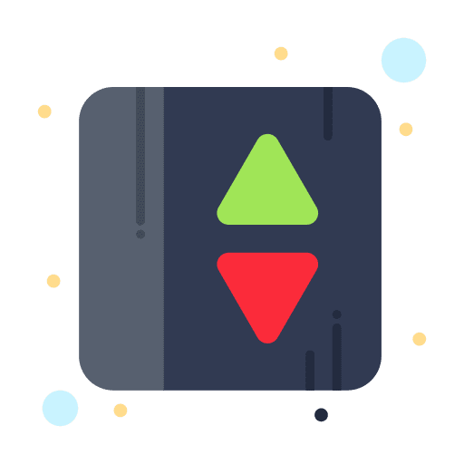 Elevator buttons outline tools and utensils buttons icon