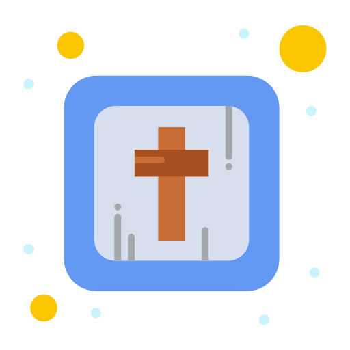 Cross christianism signaling belief icon Cross christianism signaling belief icon