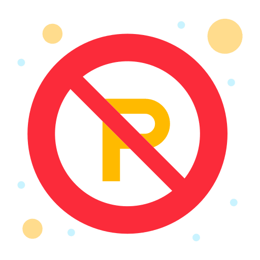 No parking signaling no parking prohibition icon No parking signaling no parking prohibition icon