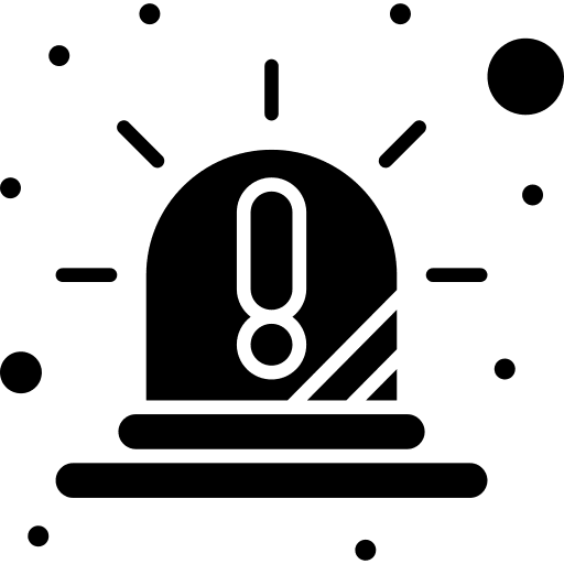 Alert security emergency danger icon