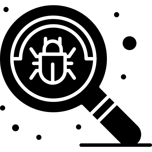Search security search bug icon Search security search bug icon