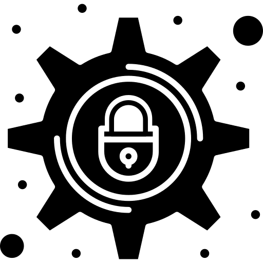 Setting settings lock symbol icon Setting settings lock symbol icon