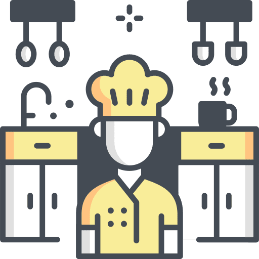 Chef fast food male chef restaurant icon