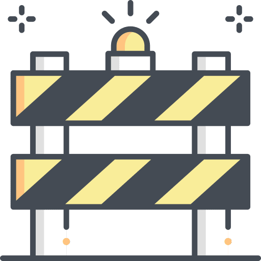 Barrier barrier under construction road sign icon Barrier barrier under construction road sign icon
