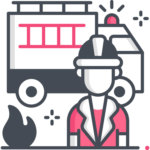 Fireman fire truck fireman icon Fireman fire truck fireman icon