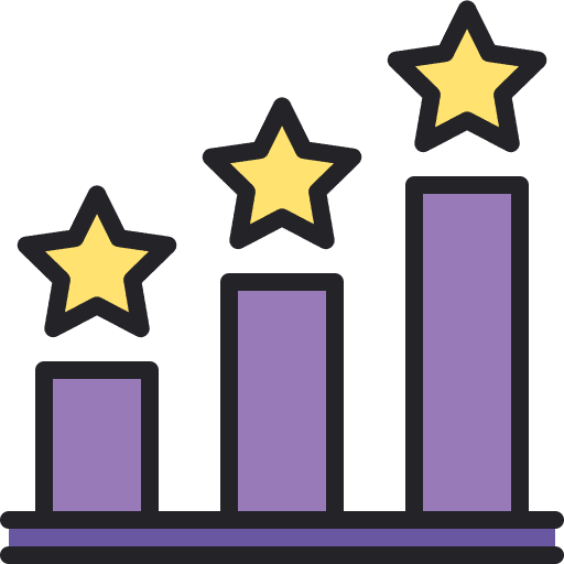 Podium business and finance bar chart rank icon