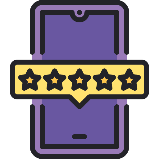 Smartphone smartphone customer satisfaction stars icon