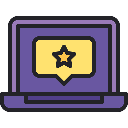 Laptop laptop web rating rate icon Laptop laptop web rating rate icon