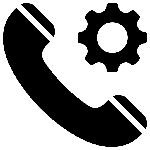 Call call setting gear icon Call call setting gear icon