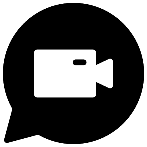 Videocall video camera conference communications icon