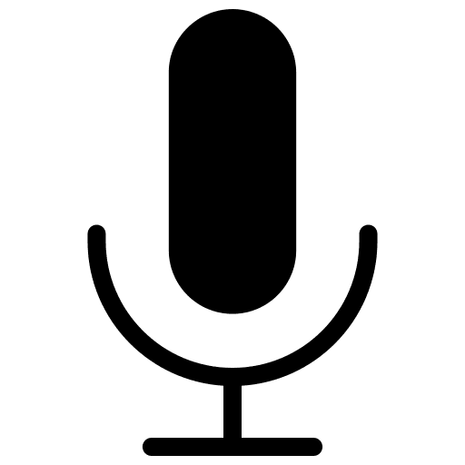 Voice radio voice search sound icon