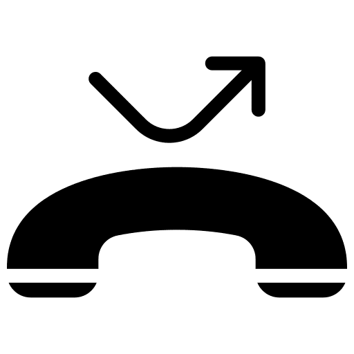 Call diversion communications call forwarding phone receiver icon Call diversion communications call forwarding phone receiver icon