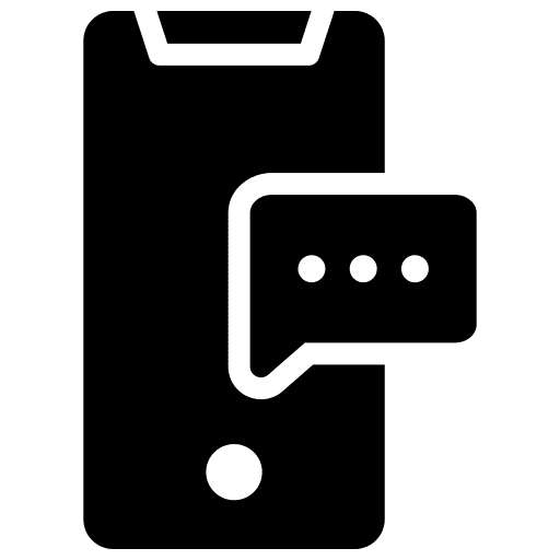 Chat smartphone conversation mobile phone icon Chat smartphone conversation mobile phone icon