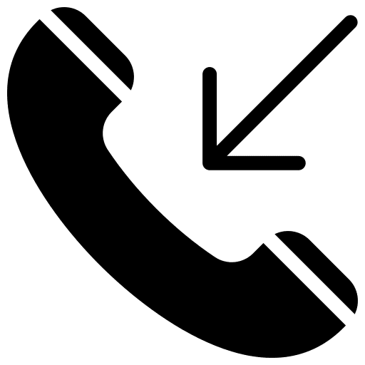Incoming telephone interface phone icon Incoming telephone interface phone icon