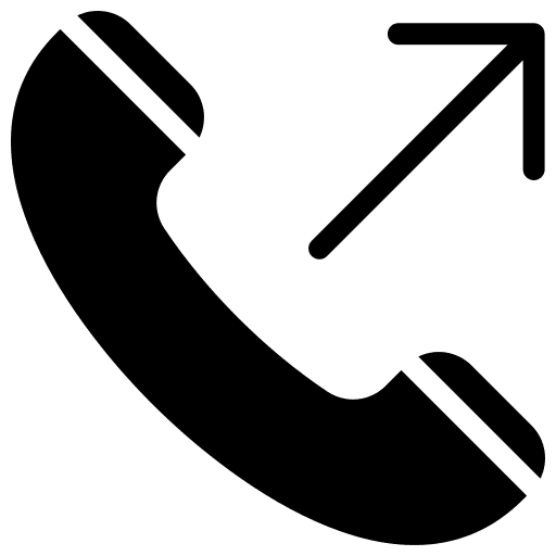 Outgoing call telephone call interface communications icon Outgoing call telephone call interface communications icon