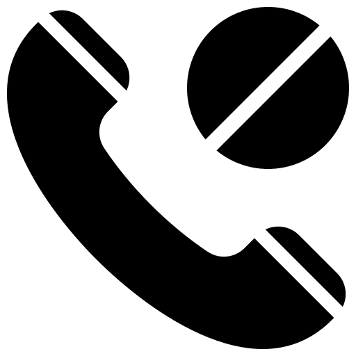 Call communications blocked ui icon Call communications blocked ui icon